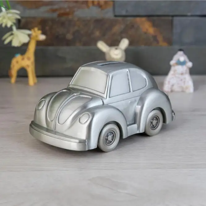 

Europe Creative car kids piggy bank metal bank money storage coin saving box for Children's Crafts home decorative gifts SNG066