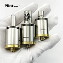 

Pilot Vape RDA Atomizer Stainless Steel Big Smoke Rebuildable Vaporizer Tank Fit DIY Atomizer High Quality