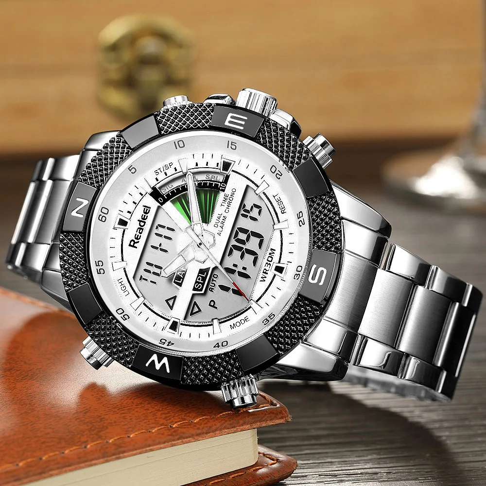 

Luxury Brand Men Military Sport Watches Mens LED Analog Digital Watch Male Army Military Quartz Clock Male Relogio Masculino