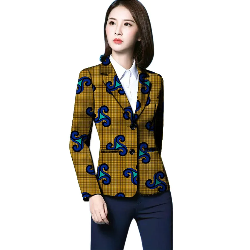 2019 Fashion African Print Women Suit Jackets Fashion Ankara