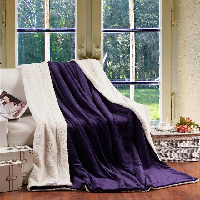 New Arrival Cheapest Winter Wool Blanket Super Warm Soft Throw On Sofa