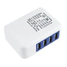 2.1A 4 Ports Usb Portable Home Travel Wall Charger Us Plug Ac Power Adapter For Iphone For Ipod(Us Plug)                      #8