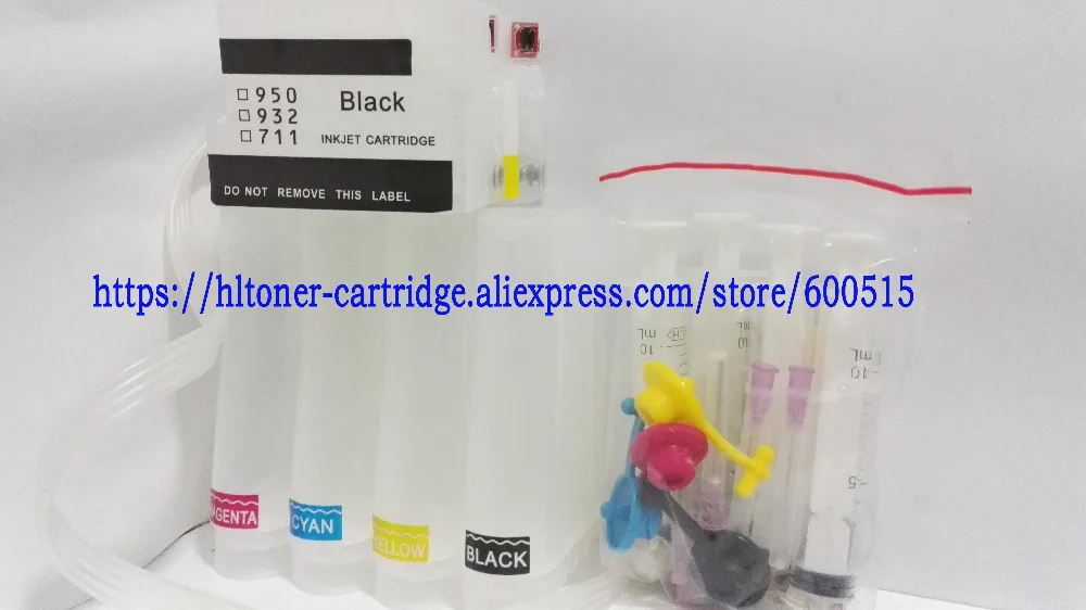 empty CISS With permanent Chips compatible hp711 for HP 711 ink cartridge Designjet T120 T520 printer