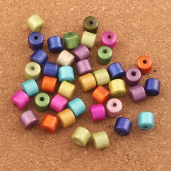 

360pcs 8x8.5mm Colorful Acrylic Illusion Miracle Loose Spacer Tube Beads Jewelry DIY L1803