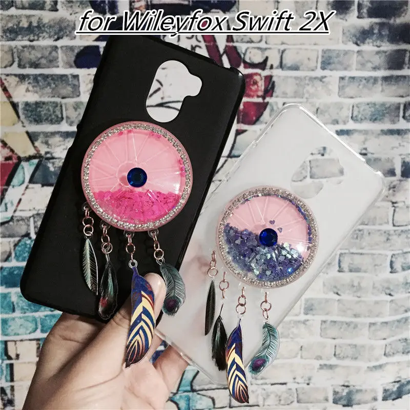 

Newest Colorful Case Cover for Wileyfox Swift 2X Capa Fundas Dynamic Liquid Glitter Quicksand Soft TPU Jewelled