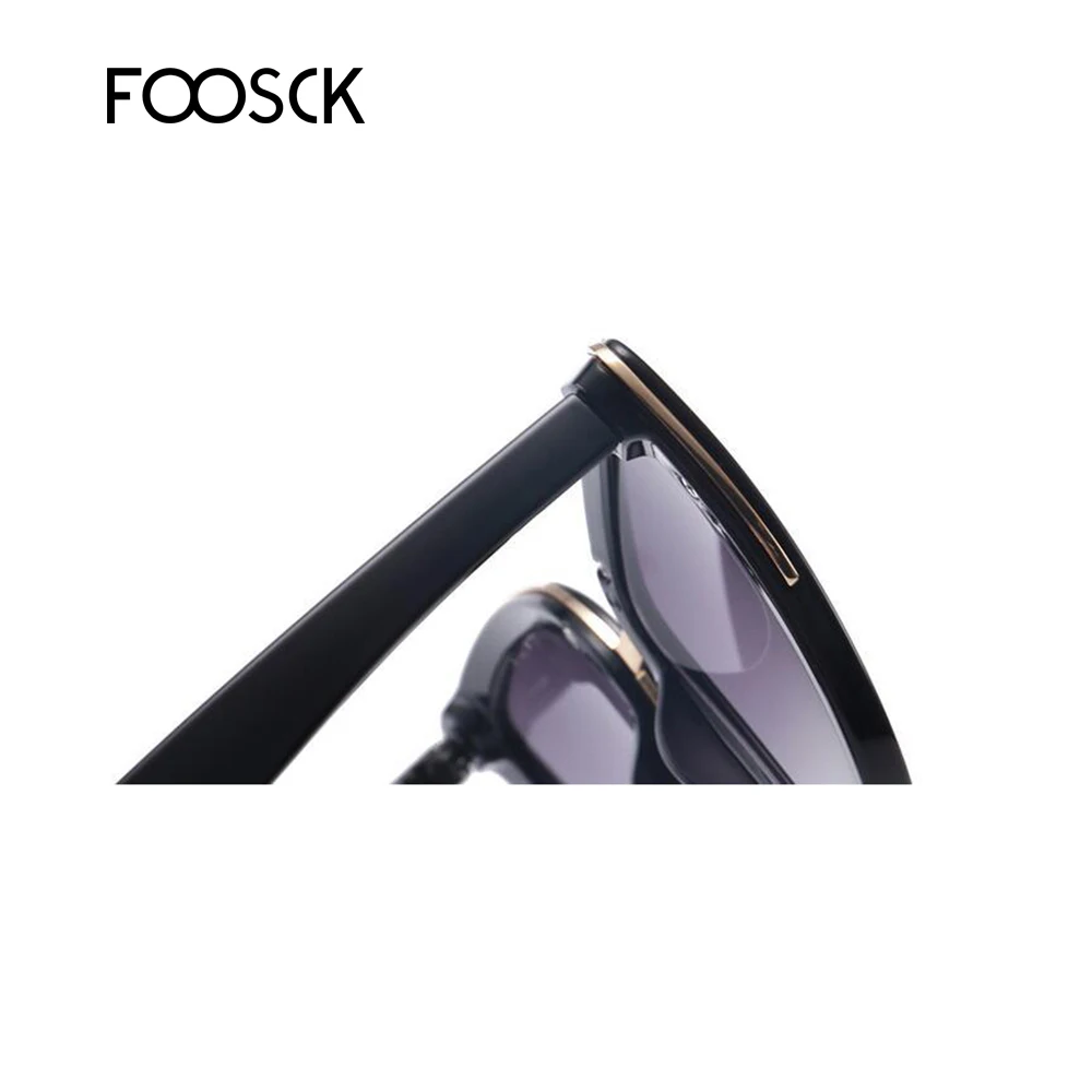 FOOSCK кошачий глаз солнцезащитные очки женские брендовые дизайнерские винтажные градиентные сексуальные ретро кошачьи Солнцезащитные очки женские очки UV400