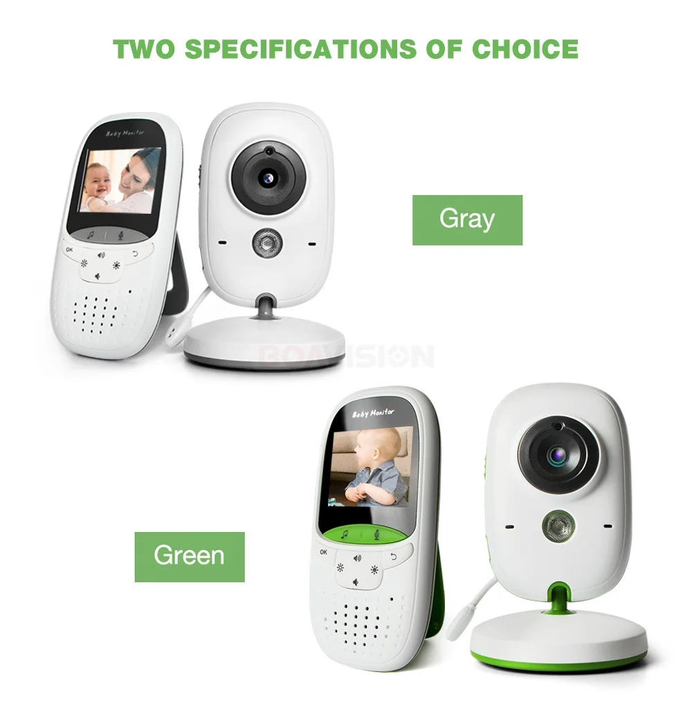 Baby Monitor VB602 IR Night Vision Temperature Monitor Lullabies Intercom VOX Mode Video Baby Camera Walkie Talkie Babysitter car security camera