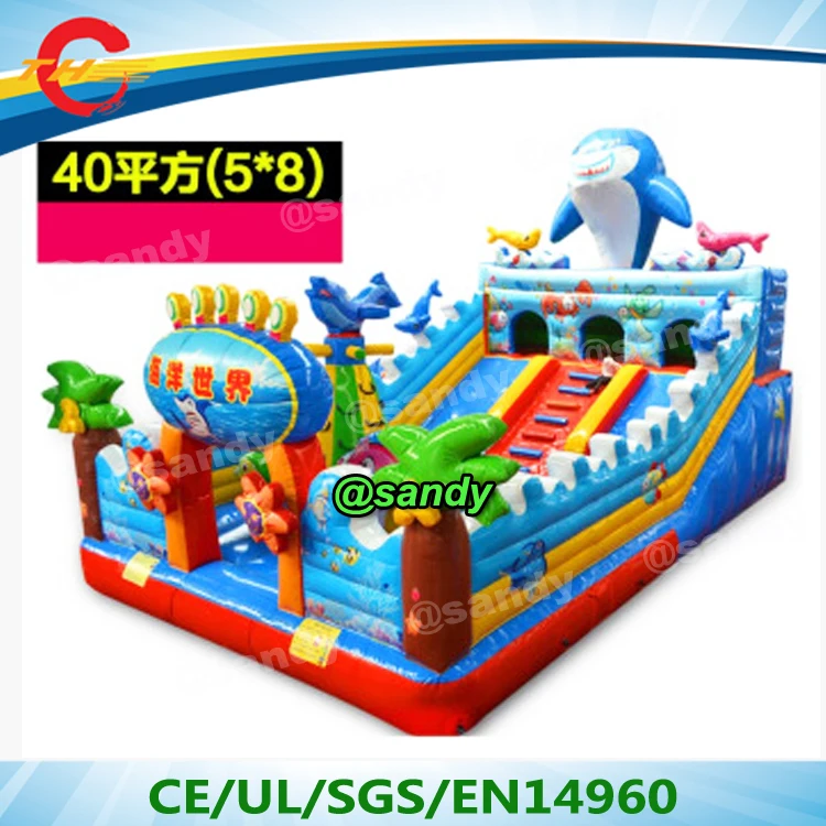 

free air ship door,kids Inflatable funcity,party rent shark bouncer slide combo inflatable playground inflatables amusement park