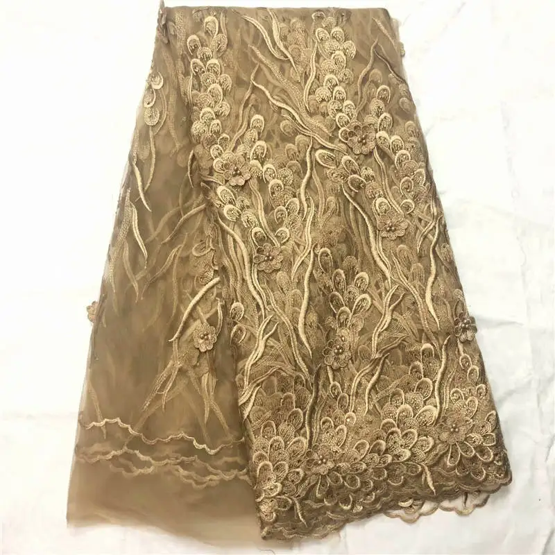 

MW!African Lace Fabric 2019 Embroidered Nigerian Laces Fabric Bridal High Quality French Tulle Lace Fabric For Women ! J41413