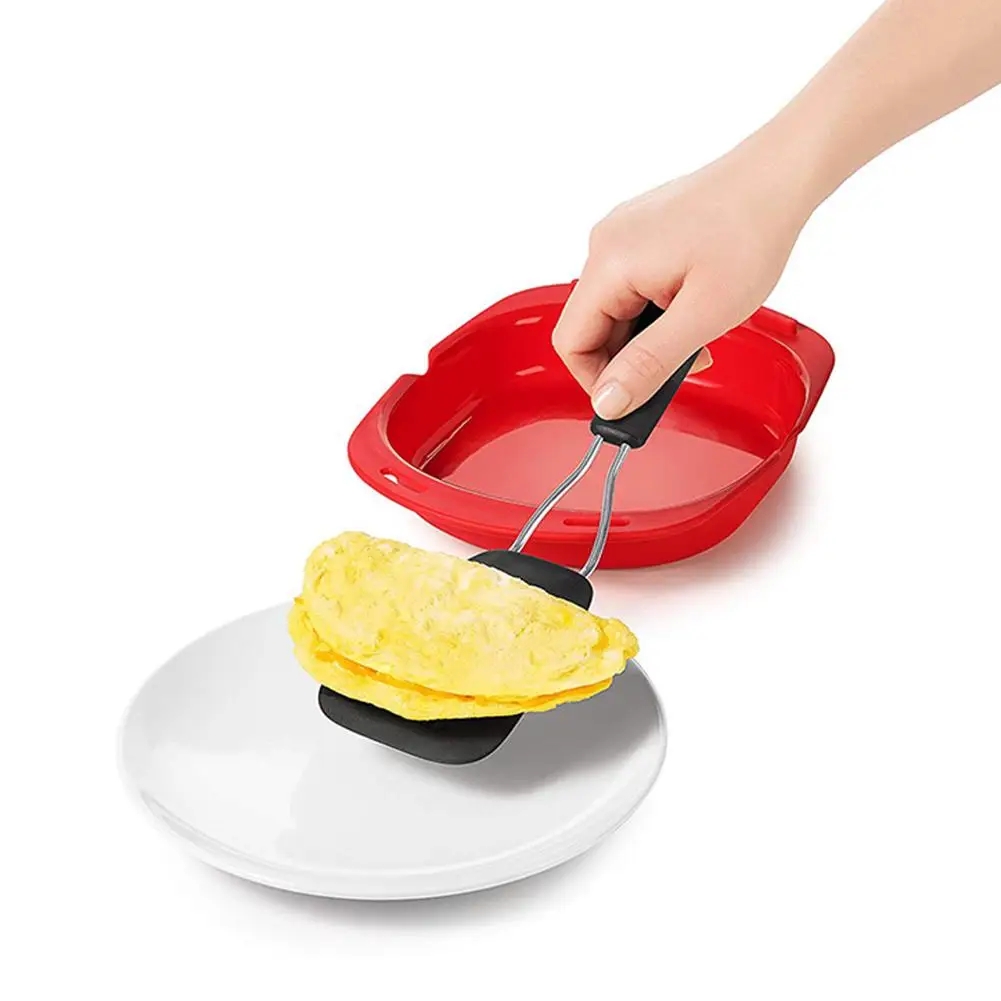 Microwave Oven Pie Boards Silicone Omelette Mold Egg Roll Baking Tray Egg Roll Maker Steaming Dishes Tool Baking Supplies 20E