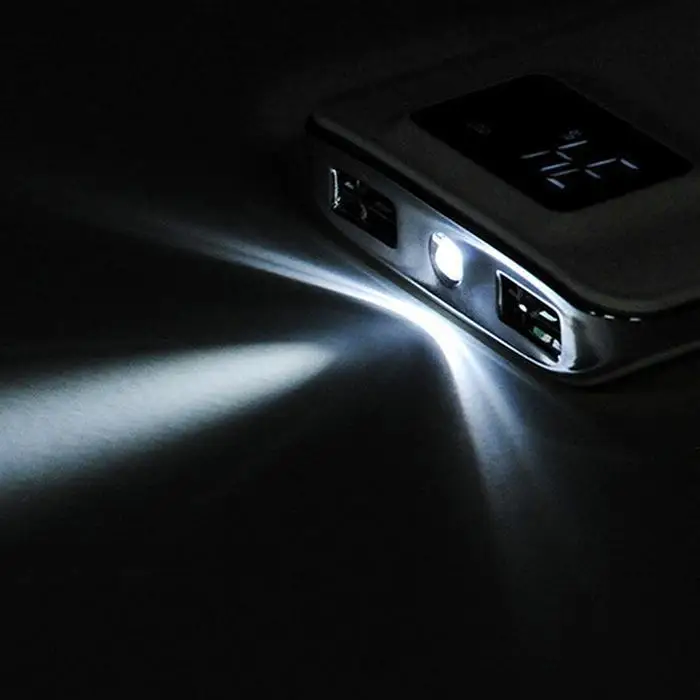 Миниатюрное портативное зарядное устройство для мобильного телефона power Dual USB lcd