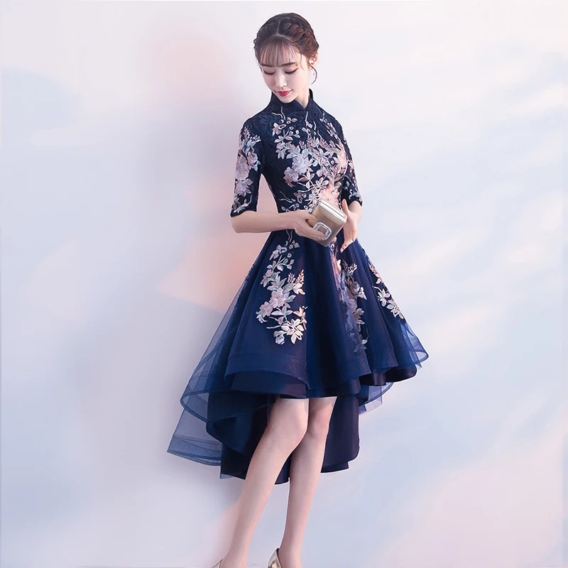 

Oriental Womens Evening Cheongsam Wedding Party Dress Traditional Chinese Style Elegant Qipao Long Gowns Retro Vestido XS-XXXL