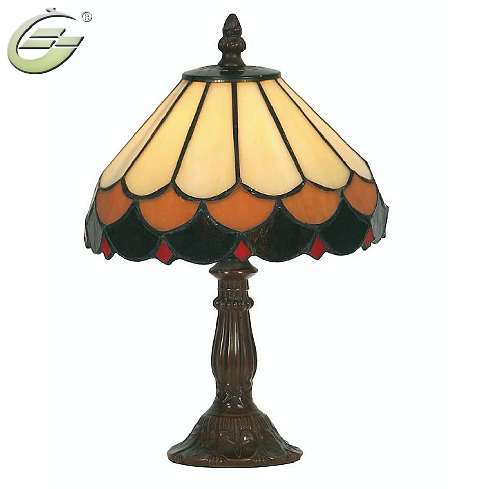 Classical Antique Glass Lamp Shades Table Lamps Decoration Light E27 Children-s Table