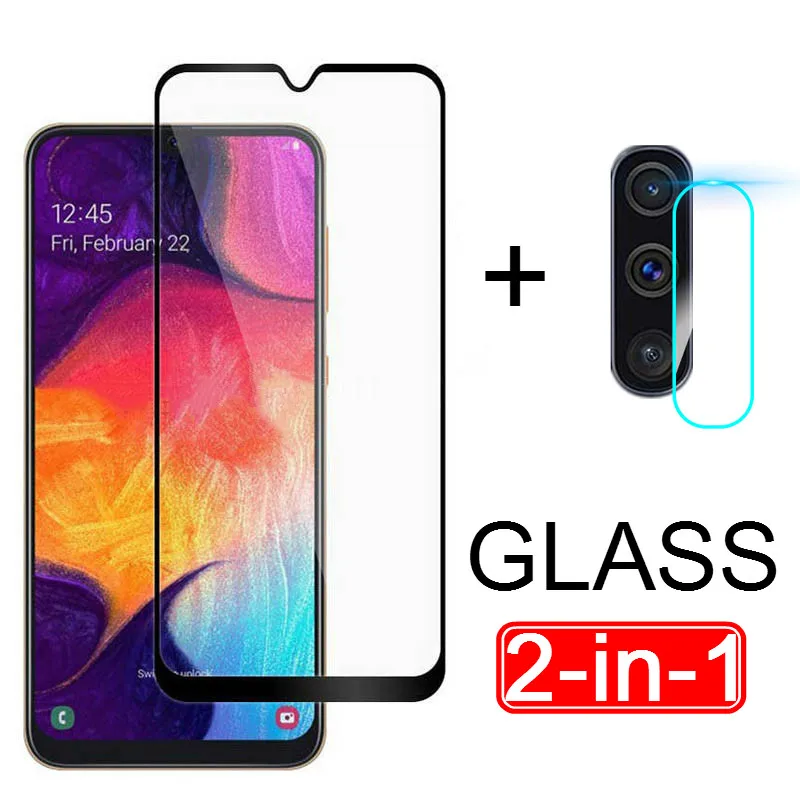 Закаленное стекло 2 в 1 для Samsung galaxy A20 A30 A40 A50 A70 Защитная пленка объектива камеры M20