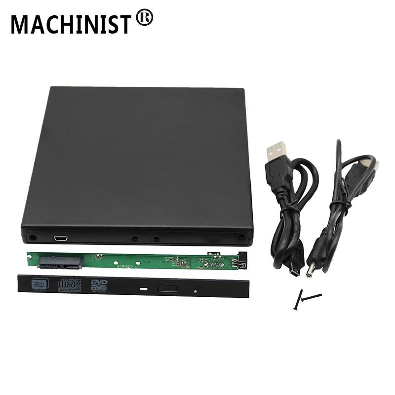 12 7 мм USB 2 0 SATA внешний диск DVD CD Rom чехол для ноутбука портативный жесткий HDD