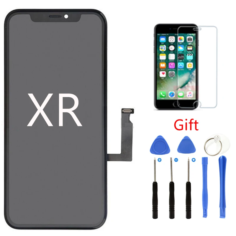 

Original LCD+TOUCH For iPhone XR LCD Display Touch Screen Digitizer Assembly Replacement 6.1 Inch Black AAA For iPhone XR LCD