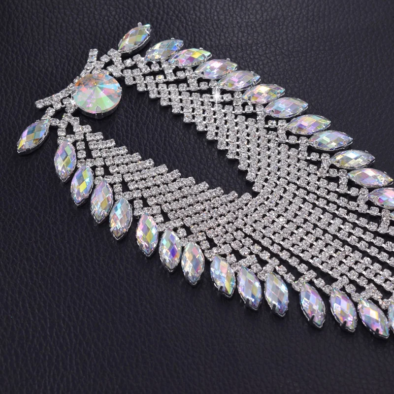 AB rhinestone sash should patches (6)