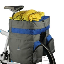 Roswheel 60L Bike accessories Bag Black Blue Red Double Bicycle Rear Seat Trunk Bag Handbag Pannier With Rain Cover