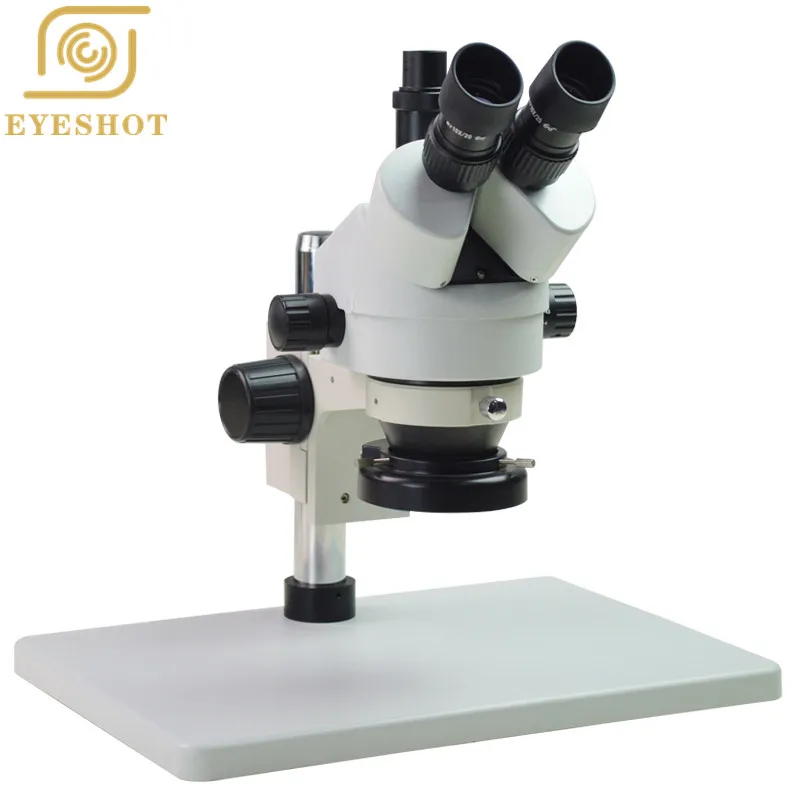

HD trinocular stereo microscope 7X-45X continuous zoom mobile phone motherboard repair binocular electronic welding anatomy