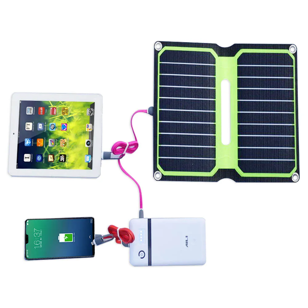

XINPUGUANG 5V 10 W ETFE lamianted all-in-one high efficiency portable solar power bank charger USB 6V solar panel cell placa