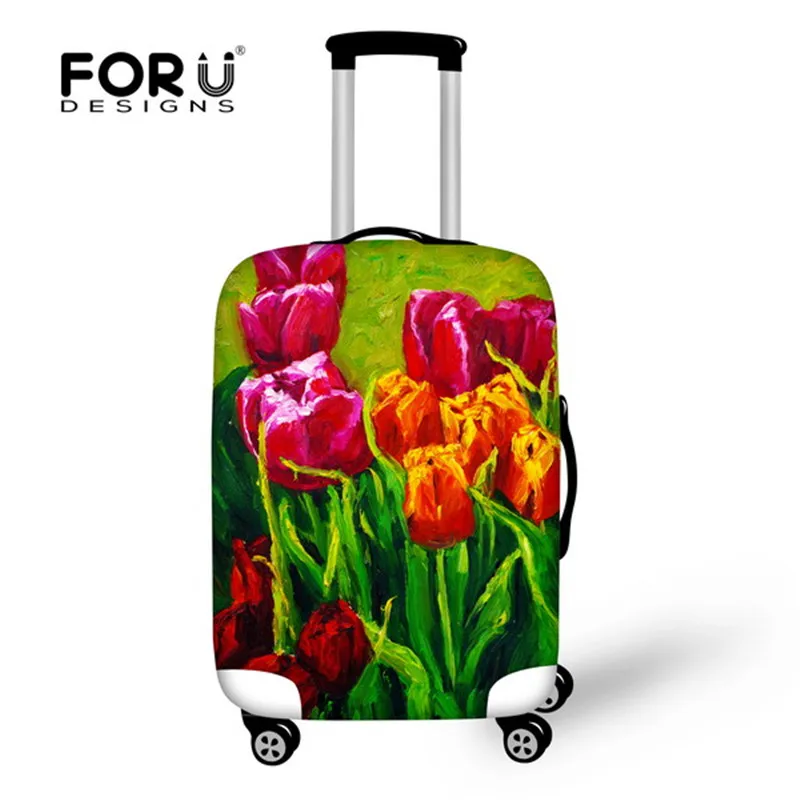FORUDESIGNS/красивый пейзаж, картина маслом, Чехол для багажа, эластичный багаж для путешествий, защитный чехол для чемодана 18-28 дюймов, чехлы - Цвет: C0156