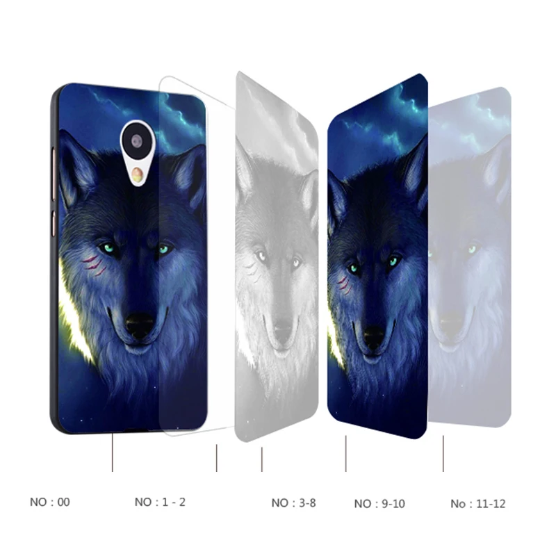 Meizu Mx6 Case Original Cover for Meizu Mx6 Case bag Cover Skin Wolf Fish Skull mx6 Fundas 100% BiNFUL 3
