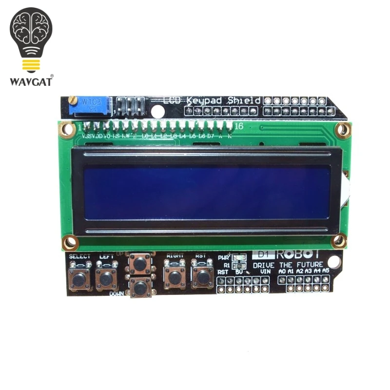 1 шт. ЖК-клавиатура Щит lcd 1602 lcd 1602 Модуль дисплей для Arduino ATMEGA328 ATMEGA2560 raspberry pi UNO синий экран