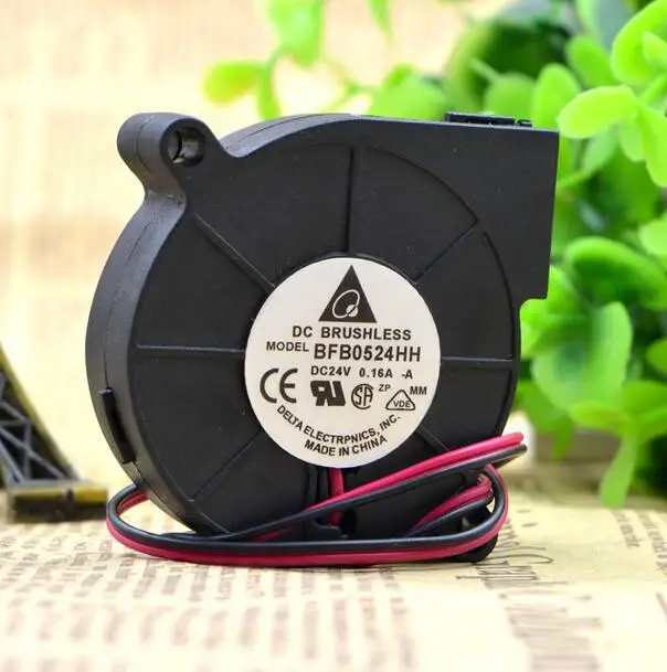 Delta 5015 24V 0.16A 5 см BFB0524HH 2 линии турбины центробежные вентилятор|blower fan|centrifugal blower