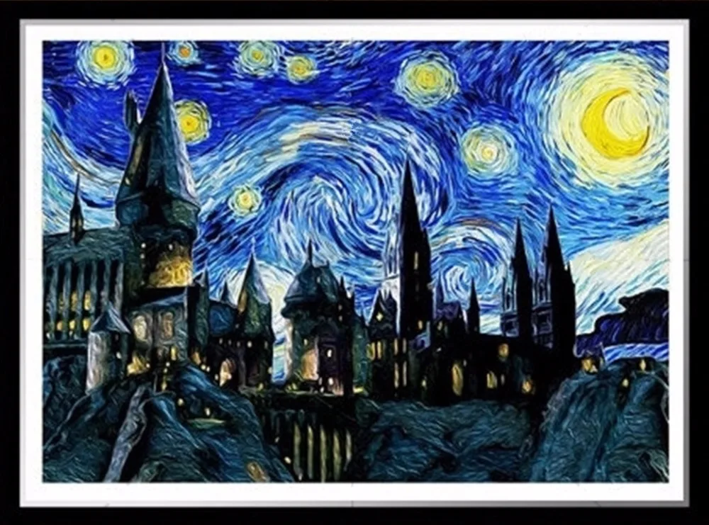 

YUMEART 5D Diy Diamond Painting Harry Potter Cross Stitch Diamond Embroidery Mosaic 100%Full Square Drill Home Decor Needlework