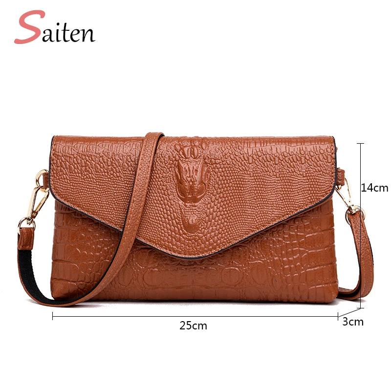 

New High Quality Fashion Crocodile Pattern Women Bag PU Leather Handbags Shoulder Bag Small Flap Crossbody Bags for Women Clutch