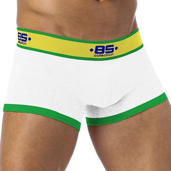 

85 Brand 50PC/LOT Wholesale Quick Dry Men Underwear Sexy Boxers Cotton Male Panties Breathable Comfortable Underpants Shorts