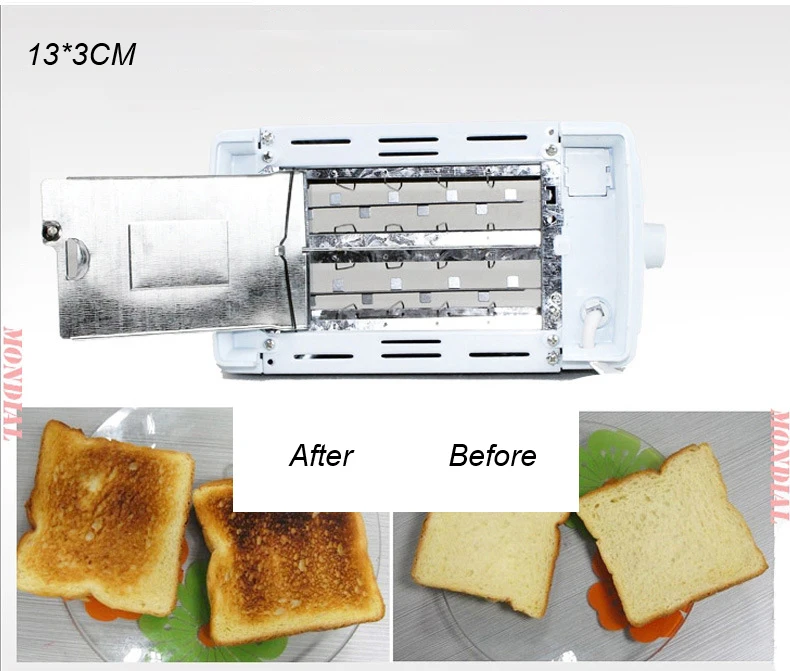 Бытовая техника Электрический булочка домашний тостер из нержавеющей стали 2 ломтика тостер с евро вилкой для завтрака HB150
