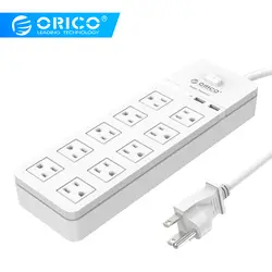 ORICO SPT США Plug защита от перенапряжений мощность разъем с USB мощность полосы 10 AC и 2 USB для дома и офиса