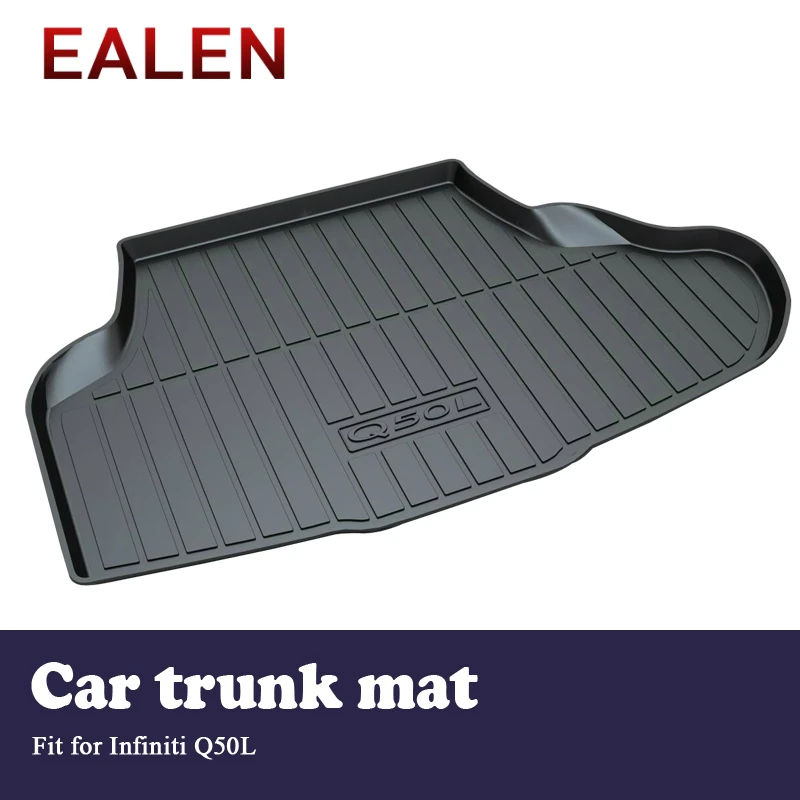 

EALEN For Infiniti Q50L Car-styling Boot Liner Tray Waterproof carpet Anti-slip mat Accessories 1Set Car Cargo rear trunk mat