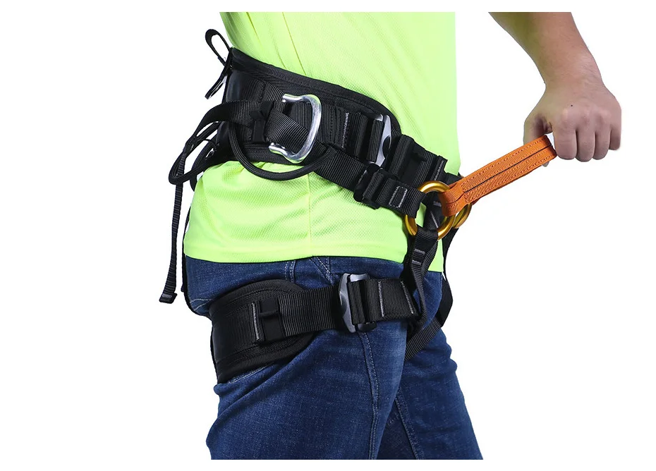 Acampamento ao ar Metade do Corpo Cinto de Segurança Xinda Livre Caminhadas Escalada Cintura Suporte Árvore Arnês Equipamentos Esportivos Aéreos 13 Esporte e Lazer