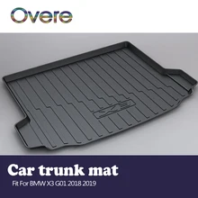 OVERE 1 takım için X3 G01 2018 2019 araba kargo arka gövde mat Styling Boot astar su geçirmez kaymaz mat aksesuarları
