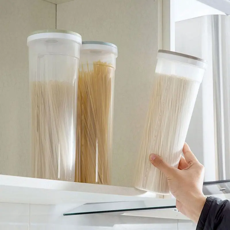 New-Pasta Noodle Grain Cereal Bean Rice Food Storage Container Kitchen Sealed Box light green