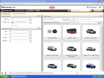 

for KIA M-CAT V6 [10/2018] Parts catalogue for all KIA vehicles. VMWare