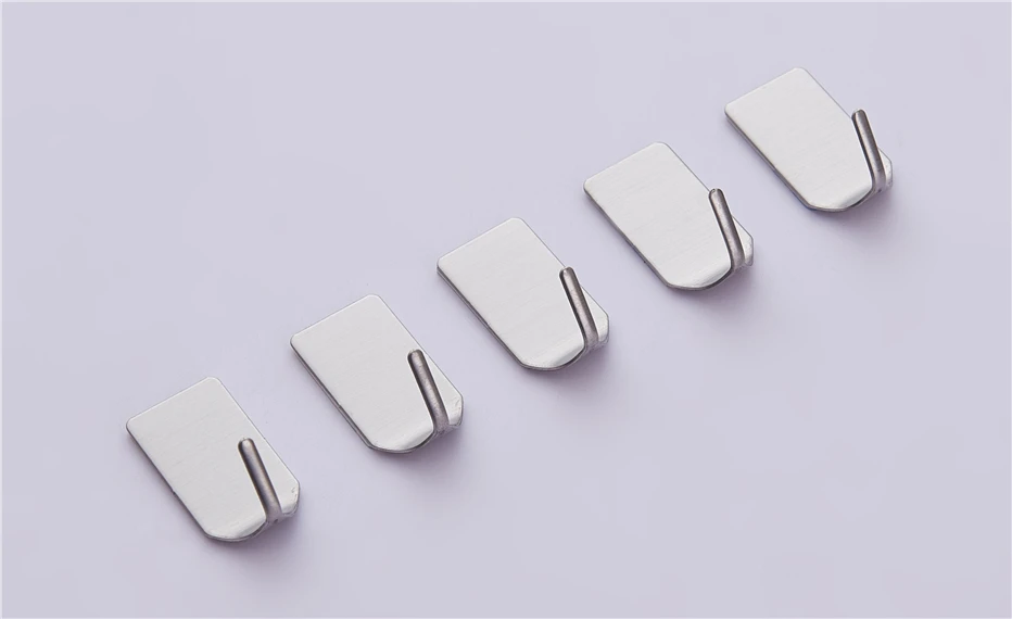 Stainless Steel Self Adhesive Hooks On The Wall Door Hanger Kitchen Bathroom Sundries Organizer Coat Key Holder5