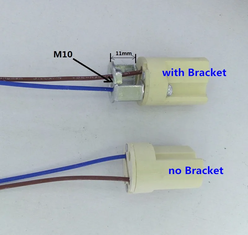 

10pcs/lot G9 Lampholders ceramics G9 base Lamp holder G9 High temperature With wire Lamp connector G9 Lampholder bracket