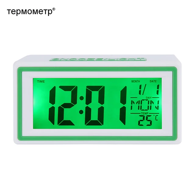 Small Digital Travel Alarm Clock Voice Sound Control Backlight Desk Small Digital Travel Alarm Clock Voice Sound Control Backlight Desk Table Mini Car Timer Calendar