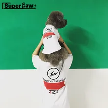 Tide Brand Dog Summer T-shirt Vest for Small Medium Dogs Yorkshire Teddy Pug Parent-Child Outfit Pet Clothes Puppy Costume YBC01