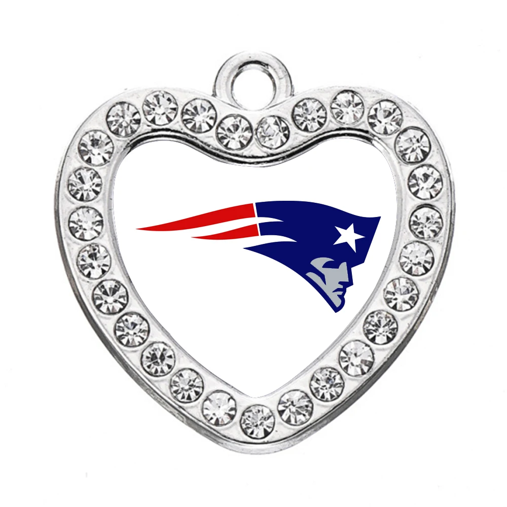 

New England Patriots alloy rhinestone charms diy for jewelry making