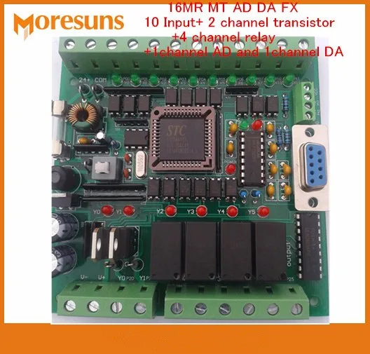 

Fast Free Ship PLC board industrial control board MCU control board transistor relay 16MR MT AD DA FX