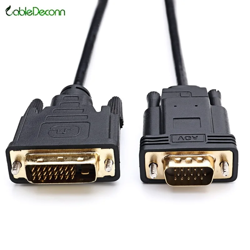 Купить 2 м кабель DVI в VGA м/м с DVI на D 24 + 1 совместимость с DVI-я ...