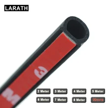 LARATH 2~8 Meter Waterproof Small D Car Rubber Seal Epdm 3m High Quality Car Door Seal Auto Rubber Door Insulation