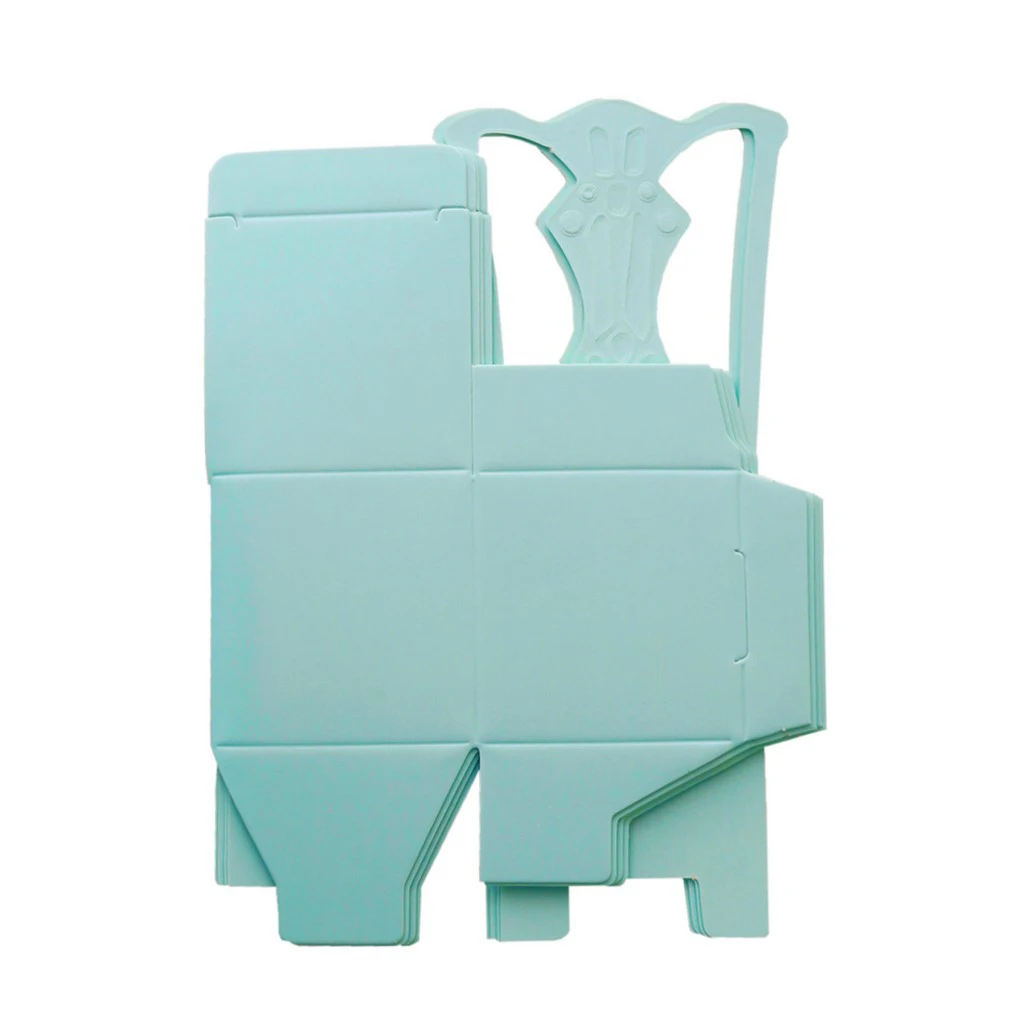 12x Solid Wedding Party Chocolate Candy Box Paper Gift Box Lovely Chair Shape Candy Box Decorative Box For Wedding Gift Favor 