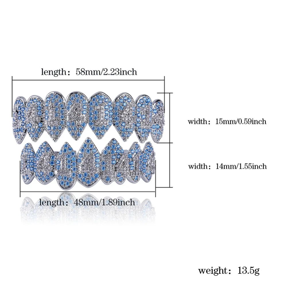 1414 хип-хоп серебряные зубы-клыки Grillz верхние и нижние грили зубные рот Панк зубы шапки Косплей вечерние рэппер ювелирные изделия