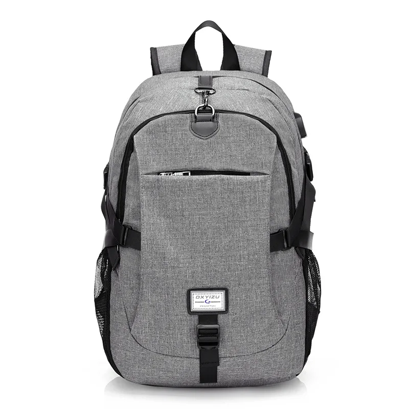 

New Arrival Multi Function Casual School Book Computer Backpacks Bag For Teenager Laptop Backpack Shoulder Bag Grey Daypacks
