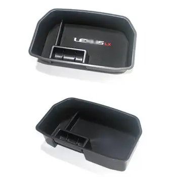 

Central Armrest Box Black Color Car Storage Box Easy To Carry High Quality Car Organizer Stowing Tidying High Capacity